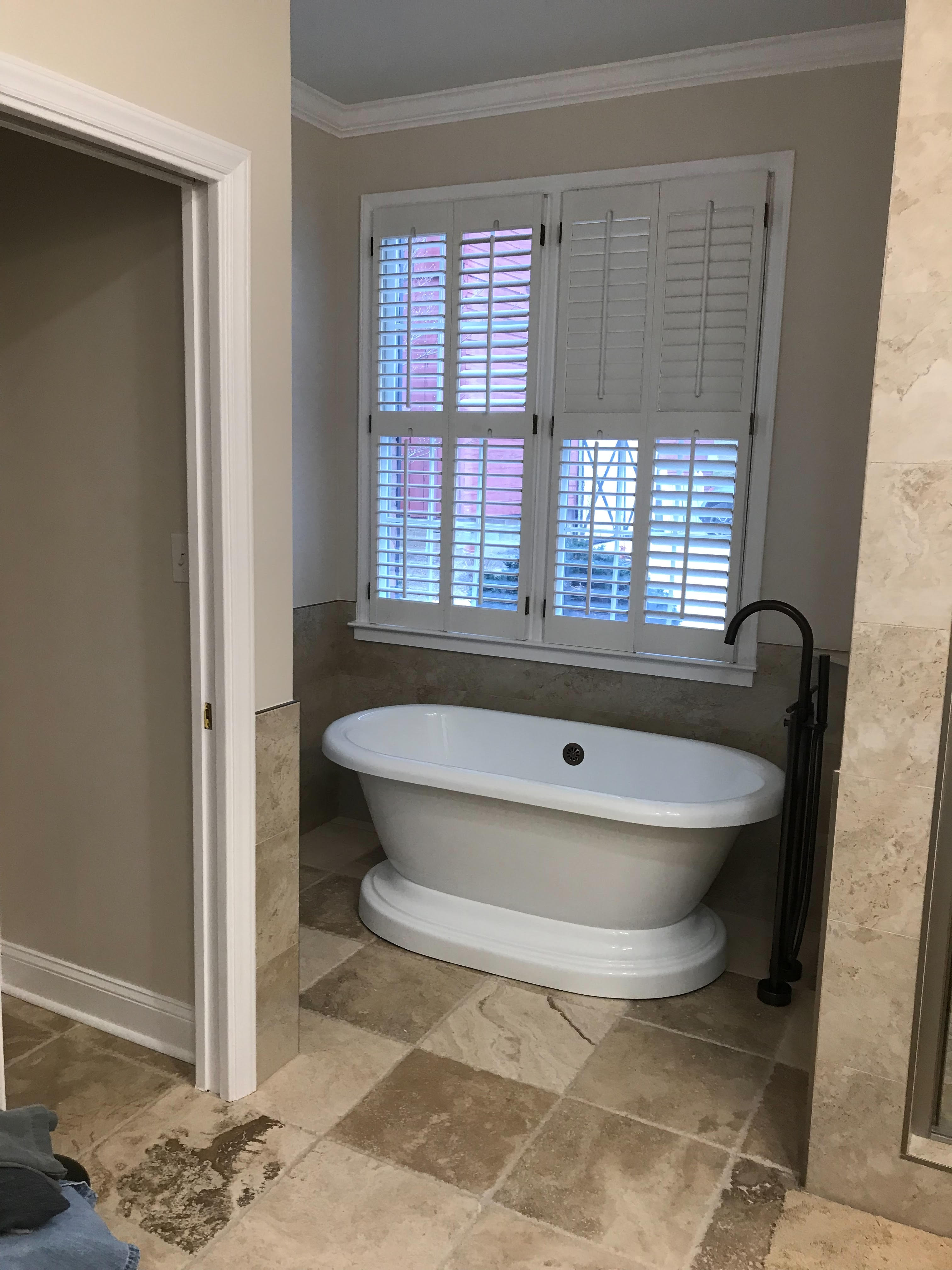 Master Bath with Freestanding Tub
