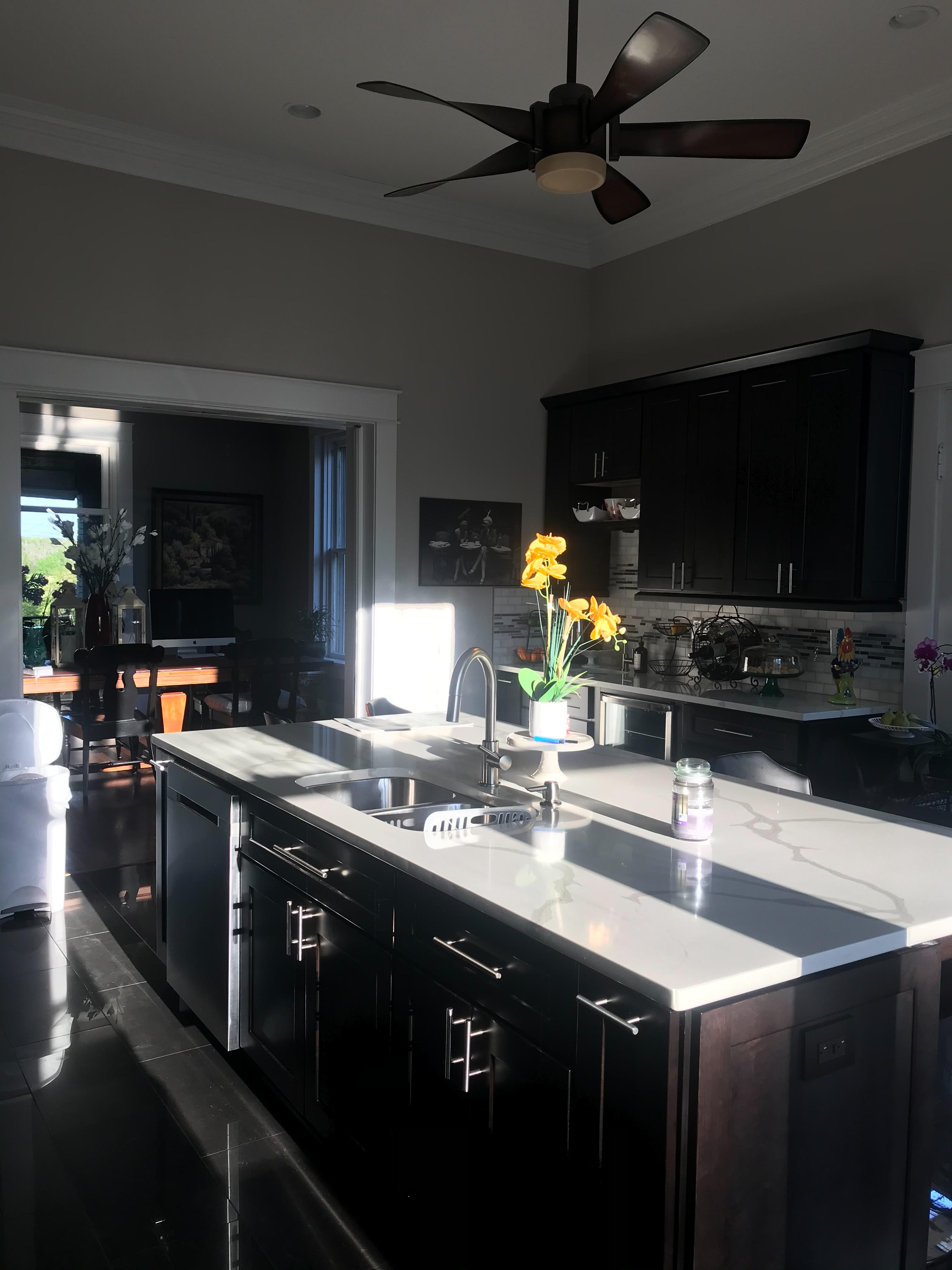 Modern Kitchen with Dark Espresso Cabinets