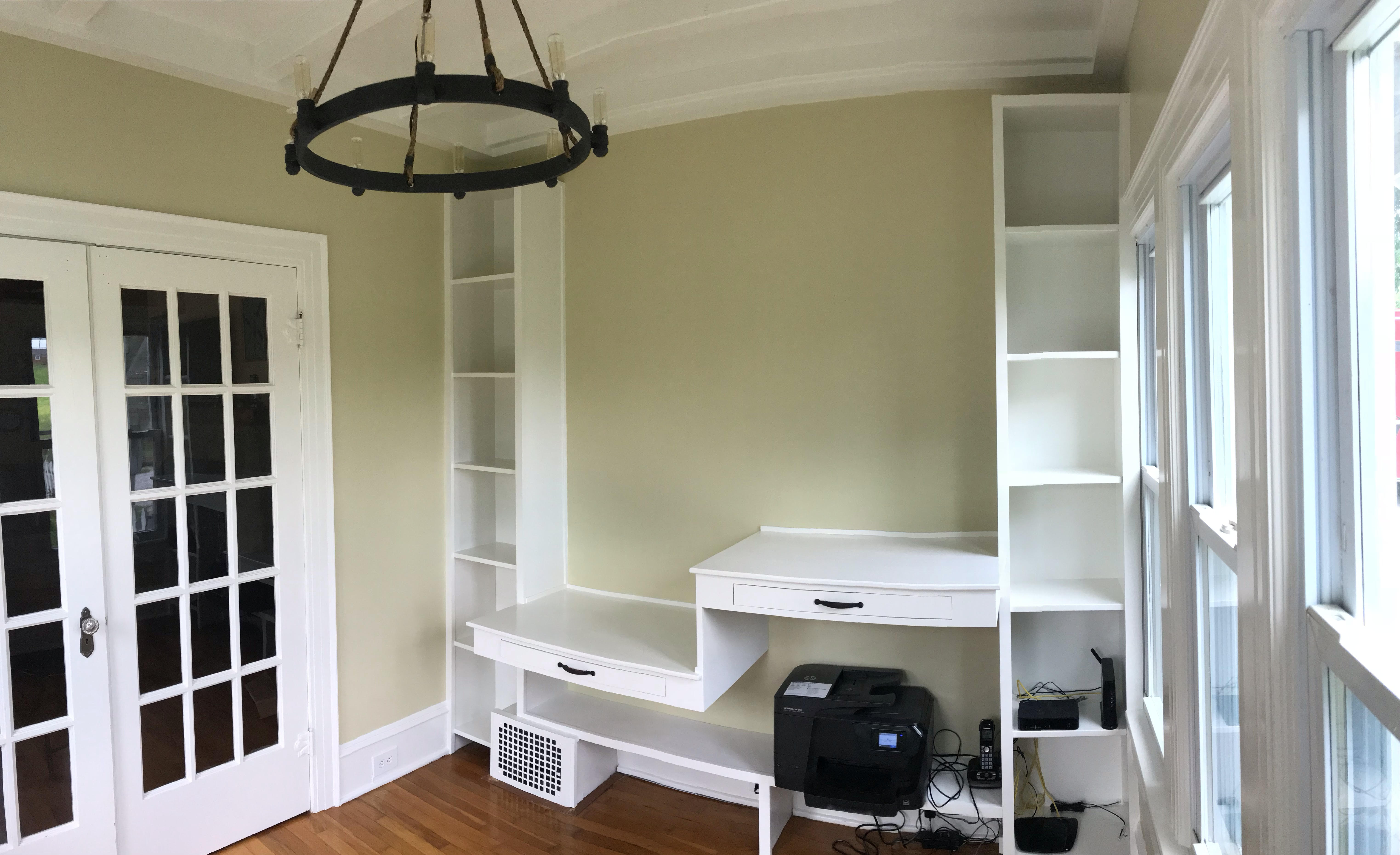 Custom Home Office with Built-In Storage